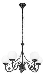 Brilagi - LED Пендел COTTAGE 5xG9/40W/230V черен/бял