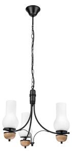 Brilagi - LED полилей на верига COTTAGE 3xE14/40W/230V дъб/черен/бял