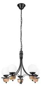 Brilagi - LED Пендел COTTAGE 5xG9/40W/230V бук/бял