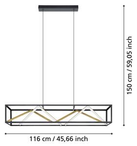 Eglo 390417 - LED Димируем пендел PENELA LED/46W/230V 2700-6500K + д.у