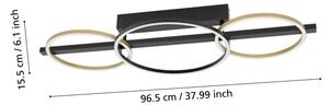 Eglo 390086-LED Димируем полилей за повърхностен монтаж LANACERA 2xLED/12,5W/230V +LED/15,5W