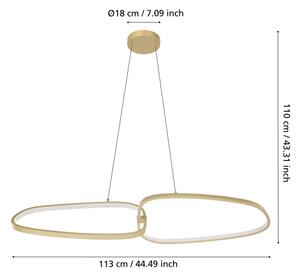 Eglo 390205 - LED Димируем пендел LODOSA LED/37,5W/230V 3000K