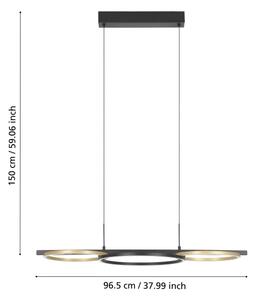 Eglo 390087-LED Димируем пендел LANACERA 2xLED/12,5W/230V + LED/15,5W