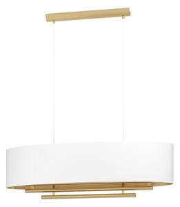 Eglo 390182 - Пендел PINETARA 4xE27/40W/230V бял/златист