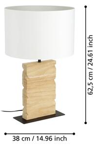 Eglo 39917 - Настолна лампа CONTESSORE 1xE27/40W/230V 62,5 см кафяв