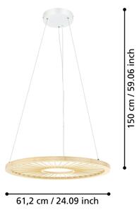 Eglo 390297 - LED Димируем пендел DEHESA LED/36W/230V 4000K