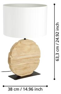 Eglo 39916 - Настолна лампа CONTESSORE 1xE27/40W/230V 63,5 см кафяв