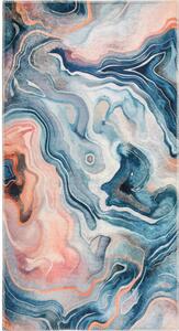 Синьо-розов килим подходящ за пране 60x100 cm Colors of Joy – Vitaus