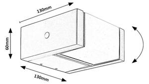 Rabalux 77183 - LED Екстериорен аплик CUBBINGTON LED/10W/230V IP54