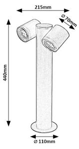 Rabalux 77113 - Екстериорна лампа ENOL 2xGU10/35W/230V IP44