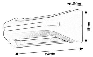Rabalux 77174 - LED Екстериорен аплик KOBARID LED/20W/230V IP54