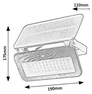 Rabalux 77160-LED соларен прожектор с сензор LED/8W/3,7V IP65