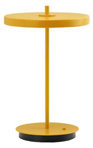 Жълта метална LED настолна лампа с метален абажур (височина 31 cm) Asteria Move – UMAGE