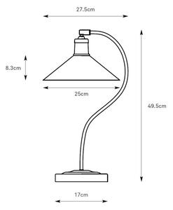 Markslöjd 108863 - Настолна лампа VELA 1xE27/40W/230V месинг/бял