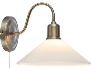 Markslöjd 108865 - Аплик VELA 1xE27/40W/230V месинг/бял