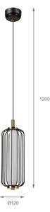 LED полилей на кабел BONNIE 15W/230V 3000K черен