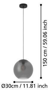 Eglo 390212 - Пендел ARANGONA 1xE27/40W/230V опушен