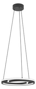 Eglo 901822 - LED димируем полилей на кабел MEZZOMONTE 2xLED/20W/230V черен + дистанционно управление
