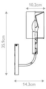 Feiss FE-BRIANNA1-BB - Аплик BRIANNA 1xE14/60W/230V