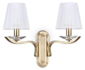 Ideal Lux - Kристален стена лампа PEGASO 2xE14/28W/230V златист