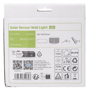 Aigostar - LED соларна лампа с датчик за движение LED/2,4W/3,7V IP65