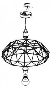 Eglo 49488 - Полилей CARLTON 2 1xE27/60W/230V