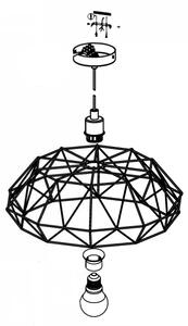 Eglo 49487 - Полилей CARLTON 2 1xE27/60W/230V