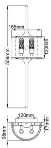 Elstead KL-MONA-S-PC - LED Аплик за баня MONA 2xG9/3,5W/230V IP44