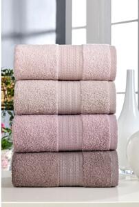 Розови памучни кърпи в комплект 4 бр. 50x90 cm – Mila Home