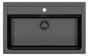 ALVEUS 1148163 - Кухненска мивка ATROX 79x50 см гранит/черен
