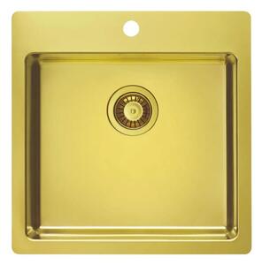 ALVEUS 1106867 - Кухненска мивка PURE 52,5x51,5 см кралско златист