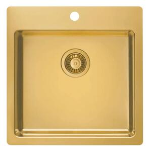 ALVEUS 1107052 - Кухненска мивка PURE 52,5x51,5 см неръждаем/бронзов