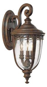 Feiss FE-EB2-M-BRB-Екстериорен аплик ENGLISH BRIDLE 3xE14/60W/230V IP44