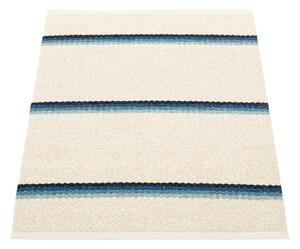 Син и кремав килим за открито и закрито 70x90 cm Olle Blue Vanilla – Pappelina