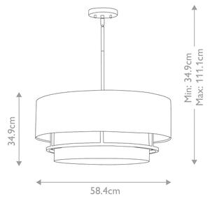Hinkley HK-GRAHAM-L-LCB - Висящ полилей GRAHAM 4xE14/40W/230V