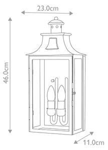 Elstead KENDAL - Екстериорен аплик KENDAL 2xE14/60W/230V IP44