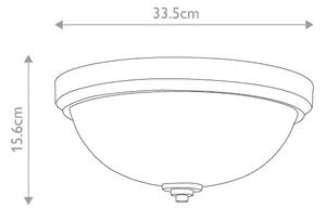 Elstead FE-MALIBU-F-BATH - Лампа за баня MALIBU 1xE27/60W/230V IP44