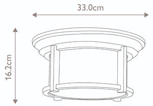 Feiss FE-MERRILL-F - Екстериорна лампа за таван MERRIL 2xE27/60W/230V IP44