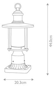 Kichler KL-RIVERWOOD3-M - Екстериорна лампа RIVERWOOD 1xE27/60W/230V IP44 черен