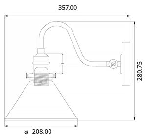 Elstead PV1-AB - Аплик PROVENCE 1xE27/60W/230V