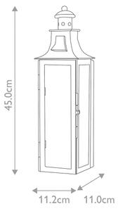 Elstead STOW - Екстериорен аплик STOW 1xE14/60W/230V IP44