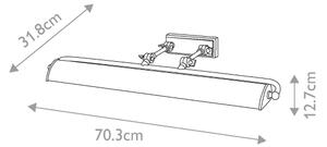Elstead WINCHFIELD-PLL-PN-WM -Лампа за картина WINCHFIELD 4xE14/40W/230V мрамор