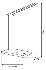 LED регулируема настолна лампа POST LED/5W/5V 3000-6500K бяла