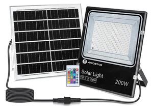 Aigostar - LED RGB соларен прожектор 200W/3,2V IP66 с димер и DO