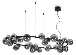 Ideal Lux - LED полилей на кабел PERLAGE 30xG9/3W/230V 143 cm черен/опушен