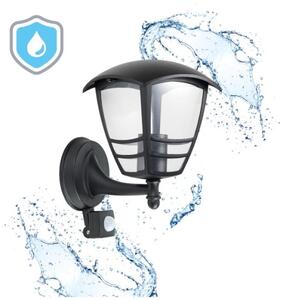 Екстериорен аплик със сензор TEVIO 1xE27/60W/230V IP54 черен