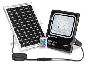 Aigostar - LED RGB соларен прожектор 50W/3,2V IP66 с димер и DO