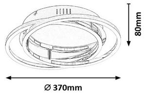 Rabalux 2184 - LED Лампа за таван SELENA LED/30W/230V