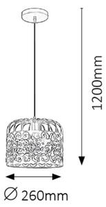 Rabalux 2156 - Полилей ALESSANDRA 1xE27/60W/230V черна