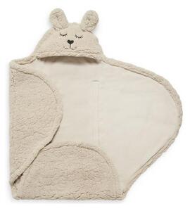 Jollein - Одеяло за повиване fleece Bunny 100x105 см нуга